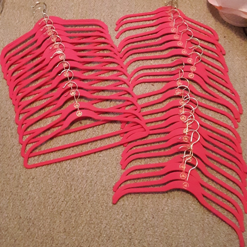 Joy Mangano Huggable Hangers! Bundle Of 38 Hot Pink Hangers!